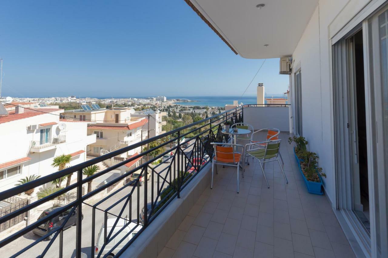 Groovy & Cozy Apt With Private Seaview Rooftop Terrace Rhodes City Zewnętrze zdjęcie